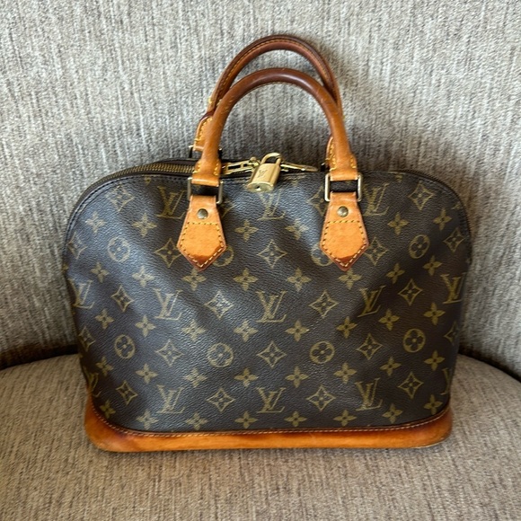 Louis Vuitton Alma Shoulder Bag PM Brown Canvas/Leather - Picture 1 of 10